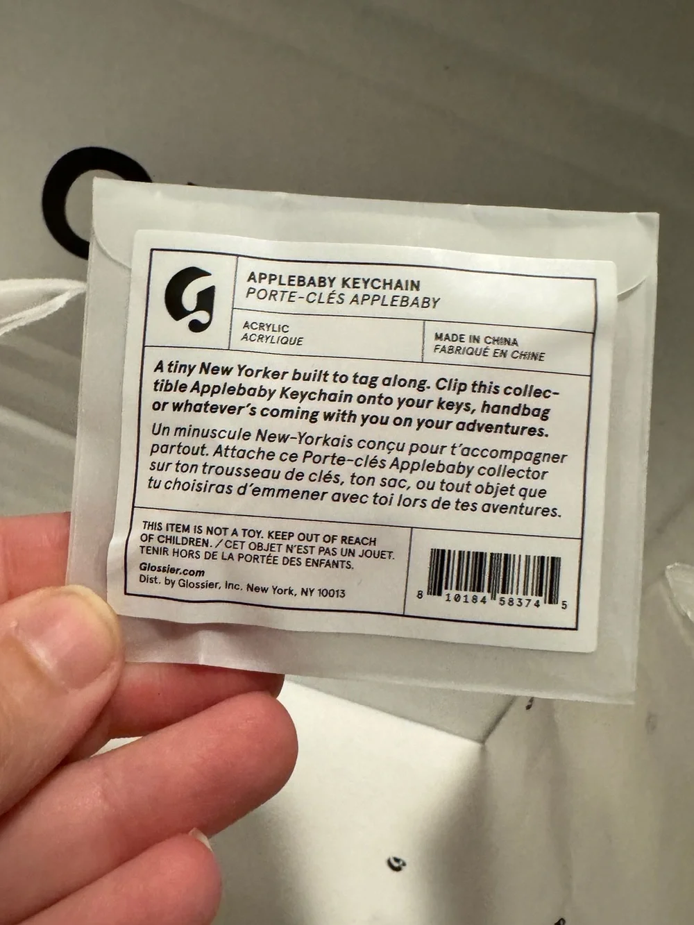 NIB GLOSSIER I Love NY Bundle: Apple Balm DotCom, Sticker Pack & Sheet, Keychain
